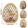 thumbnail image 4 of WMGHA ‌Wooden Easter Ornament Set, Vintage Holiday Home Decor for Mantel & Tabletop, Hand-Carved Spring Wall Hangings, Rustic Easter Egg Tree Decoration with Twine Hook, 4 of 6