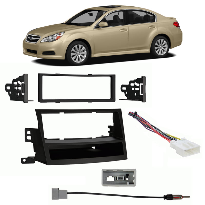 Black Metra 99-8903B Single DIN Installation Dash Kit for 2010 Subaru Legacy and Outback