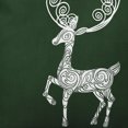 thumbnail image 4 of 16" x 16" Simply Daisy Fancy Holiday Reindeer Polyester Accent Pillow, Green (1 Count), 4 of 4