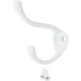 thumbnail image 3 of Coat & Hat Hook, 3-1/2" High, 2-1/4" Projection, White by Stone Harbor Hardware, 3 of 3