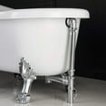 thumbnail image 3 of WOODBRIDGE 67" x 30" Clawfoot Bathtub with Solid Brass Polished Chrome Finish Drain and Overflow, B-0023, 3 of 8