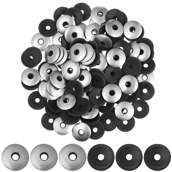 100pcs 5x19 Stainless Steel Bonded Sealing Washers with Durable Rubber Gasket and Metal Backing for Screws and Fasteners