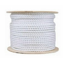 0.5 x 200 in. Twisted Cotton Rope, Natural