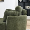 thumbnail image 6 of Swivel Chair With Storage Box - Foam Padding For Living Room 39"w Moon Soft Fabric Armchair, 6 of 6