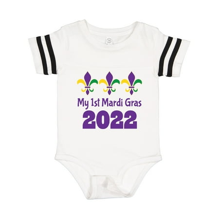 

Inktastic 2022 1st Mardi Gras Boy Girl Gift Baby Boy or Baby Girl Bodysuit