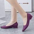 thumbnail image 6 of Sngxgn Flats Dress Shoes Comfortable Slip on Walking Flats(Purple,39), 6 of 8