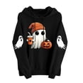 thumbnail image 6 of Falkdiz Womens Halloween Sweatshirts Winter Hooded Pullover Casual Graphic Long Sleeve Outdoor Cute Pocket Hoodies for Women, 6 of 7