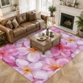 thumbnail image 3 of Area Rugs 5'x7', Pink Flowers Carpet Runner Indoor Outdoor Rugs Home Decor Aesthetic, Spring Botanical Blooms Floral Petal Non Slip Mats Washable Accent Rug for Living Room Bedroom, 3 of 8