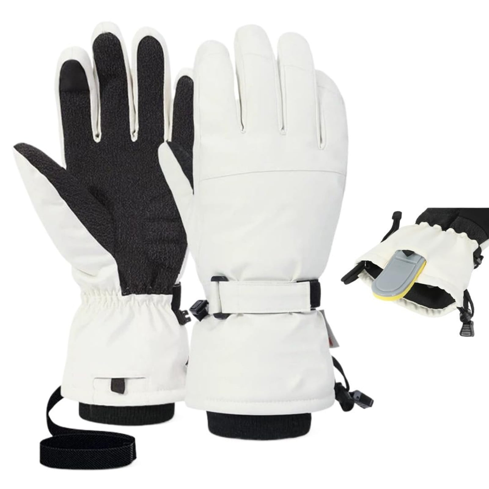 Pro Ski Gloves with Wrist Guards – Thermal Cold Weather Touchscreen Snowboard Gloves for Men & Women, Waterproof Windproof Winter Gloves for Skiing, Snowboarding, Outdoor Work & Driving Ciozy