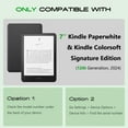 thumbnail image 2 of Dteck Case for 7" Kindle Paperwhite 12th Generation and Kindle Colorsoft Signature Edition 2024 Released, Shockproof Durable PU Leather Cover and Clear Soft TPU Back Cover with Auto Wake/Sleep, Cyan, 2 of 8