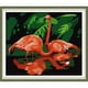 thumbnail image 2 of Cuadros Decorativos Bordado completo Hilo de algodón ecológico Punto de cruz de flamenco contado de 14 quilates (DA693) Wdftyju embutido en tela, 2 of 9