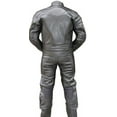 thumbnail image 3 of Shelter 335BK-M Motorcycle Riding Racing Leather Track Suit with Padding New, Black - Medium, 3 of 3