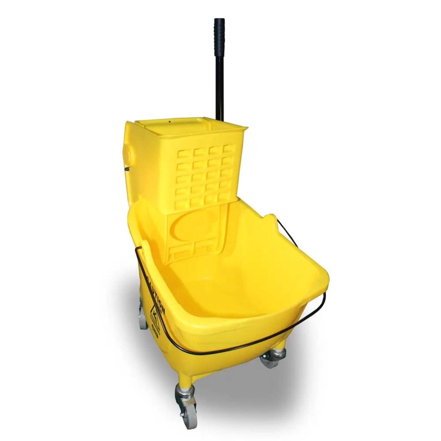 Impact Side-Press Wringer and Plastic Bucket Combo, 12 to 32 oz, Yellow (IMP7Y26363Y)