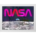 thumbnail image 2 of Stephen Chambers 18x14 White Modern Wood Framed Wall Art Titled - Nasa Moon, 2 of 6