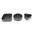 thumbnail image 4 of Cake Pan, Acier au Carbone Boucle de Ressort en Acier Inoxydable Ensemble de Moule à Ressort Rond Forme Carrée Noir Double Revêtement pour Restaurant 18/20/22, 20/22/24, 22/24/26/28, 4 of 8