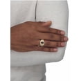 thumbnail image 5 of PalmBeach Jewelry Men's Emerald-Cut Genuine Garnet or Black Onyx, or Created Blue Sapphire and Diamond Accent Ring in 10k Gold, 5 of 7