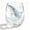 Blue, Transparent, variant on Artisanal Blue Ringed Glassware, 2D Stemless Wine Glasses, Handcrafted Bar Glass for Coastal Home Decor, #01