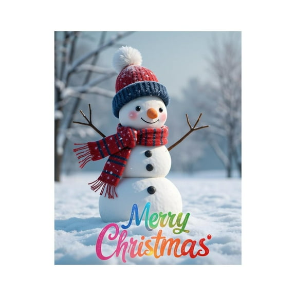 Paint by Numbers Kit for Adults, Snowman Winter Holiday Scene Paint by Numbers, Easy Paint by Numbers Kit for Adults Beginner, DIY Adult Paint by Number Kits on Canvas, Home Decor