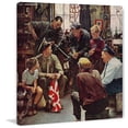 thumbnail image 2 of Marmont Hill "Homecoming Marine" by Norman Rockwell Painting Print on Canvas, 2 of 5