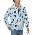 thumbnail image 4 of Zip Up Hoodies for Men - hockey sticks pucks blue print Long Sleeve Comfrt Men'S Fashion Hoodies & Sweatshirts, Jackets for Men Hoodies Pullover Clothing Clothes with Pouch, 4 of 5