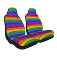 thumbnail image 2 of Cauagu Colorful Glitter Rainbow Print Car Seat Covers,Universal Automotive Seat Covers Car Seat Protectors Easy to Install Car Cover Car Accessories Auto rucks Van & SUV-1, 2 of 9