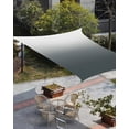 thumbnail image 3 of Sun Shade Sail 6.5x10Ft Gray Gradient Uv Block Sunshade Canopy Outdoor Shade Cover Rectangle Shade Cloth For Patio Garden Yard Deck Pergola, 3 of 6