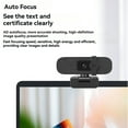 thumbnail image 4 of TFixol 4K HD USB Webcam with Built-in Microphone, Fixed Focus, Plug & Play, Compact Design for Video Calls, Online Classes, and Live Streaming, Black, 4 of 6