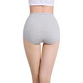 thumbnail image 4 of Xmarks High Waist Tummy Control Panties for Women, Cotton Underwear No Muffin Top Shapewear Brief Panties Gray, 4 of 5