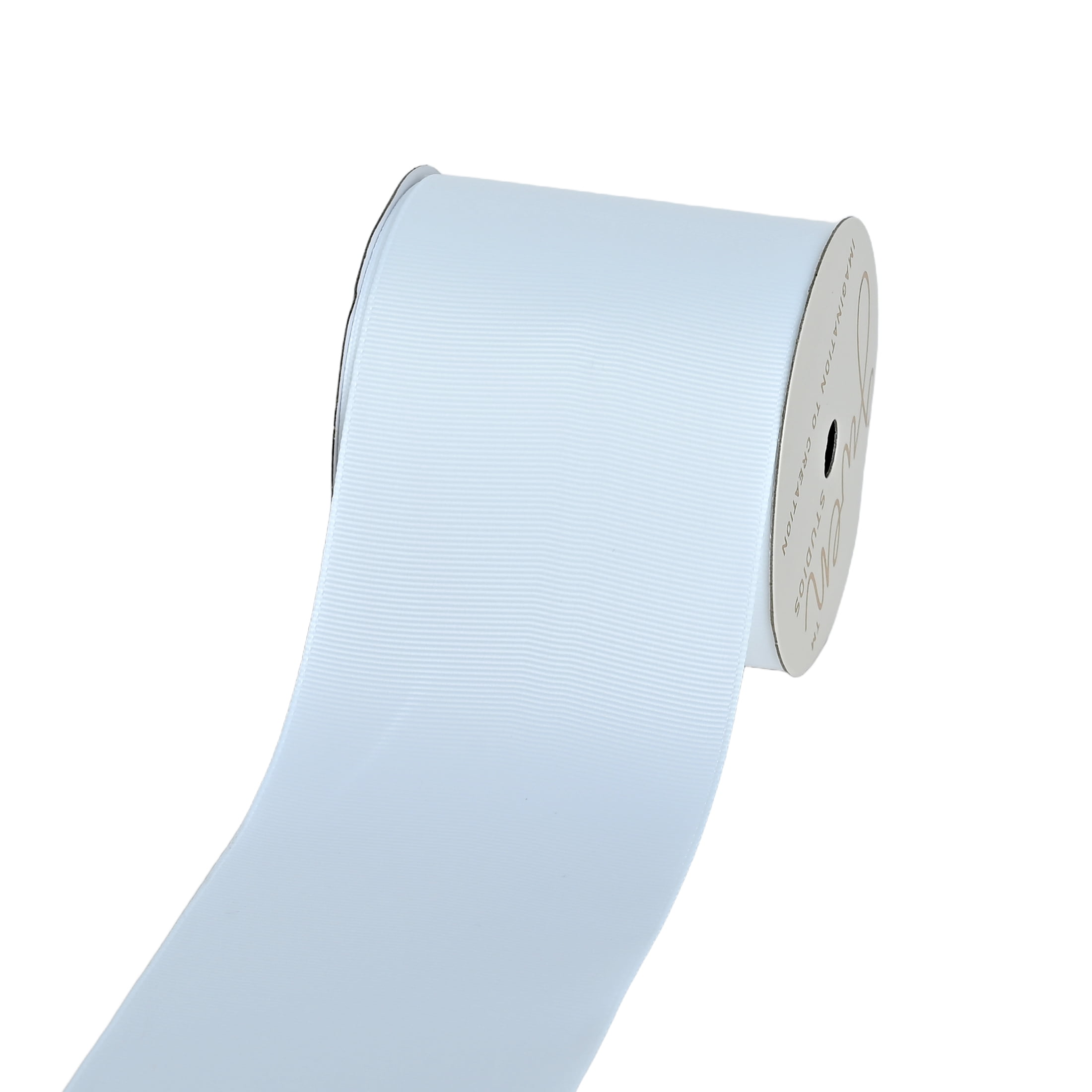 Gwen Studios 3" White Grosgrain Ribbon, 3 yards