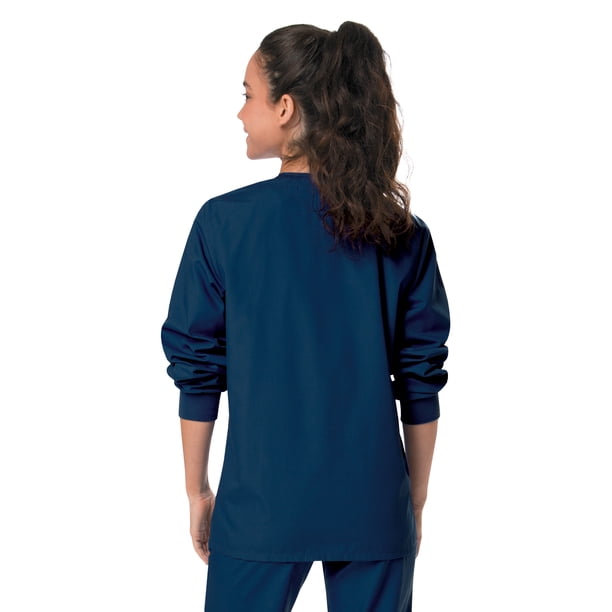 Landau Scrub Zone Snap-Front Jacket - Comfortable Medical Scrub Top With Multiple Pockets