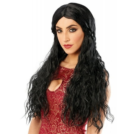 Barbarian Bride Wig Adult Costume Accessory Black