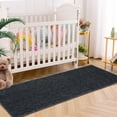 thumbnail image 3 of Haperlare Shag Runner Rug Shag Collection Thick Area Rug for Living Room Bedroom Dining Room Non Shedding Non Slip Shaggy Carpet, 2' x 8' Black, 3 of 7
