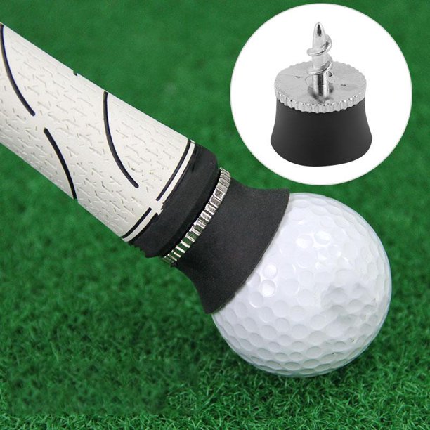 LYUMO Golf Ball Claw,Golf Pick Up,Black Silicone Alloy Golf Ball Pick Up Suction Cup Grabber