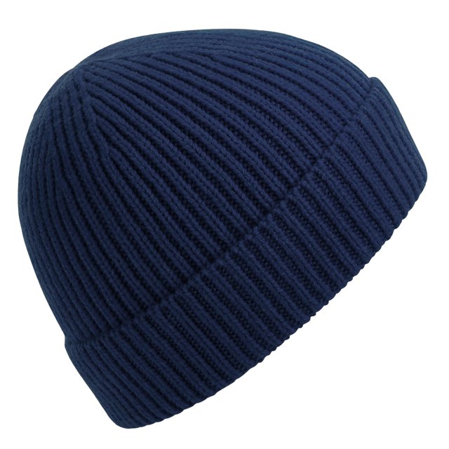 Beechfield - Gorro Beanie de Punto Rib para Adultos Unisex (Marino Oxford)