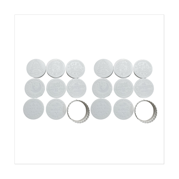 Christmas Cookie Mold Christmas Fondant Round Cookie Baking Kit Cupcake Decorating Cookie Mold
