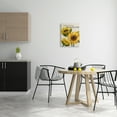 thumbnail image 2 of Stupell Industries Fresh Picked Sunflowers Calligraphy Vivid Yellow Blossoms Graphic Art Gallery Wrapped Canvas Print Wall Art, Design by Conrad Knutsen, 2 of 7
