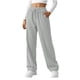 thumbnail image 3 of RKSTN Women's Corduroy Pants Plus Size Slim Fits Elastic Waisted Drawstring Lounge Pants Womens Casual Solid Oversized Loose Fits Comfortable Trousers Straight Leg Work Pant Fall Spring Clothes, 3 of 8