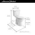 thumbnail image 2 of American Standard Portsmouth Champion PRO Two-Piece 1.28 GPF Standard Height Elongated Toilet less Seat in White, 2 of 4