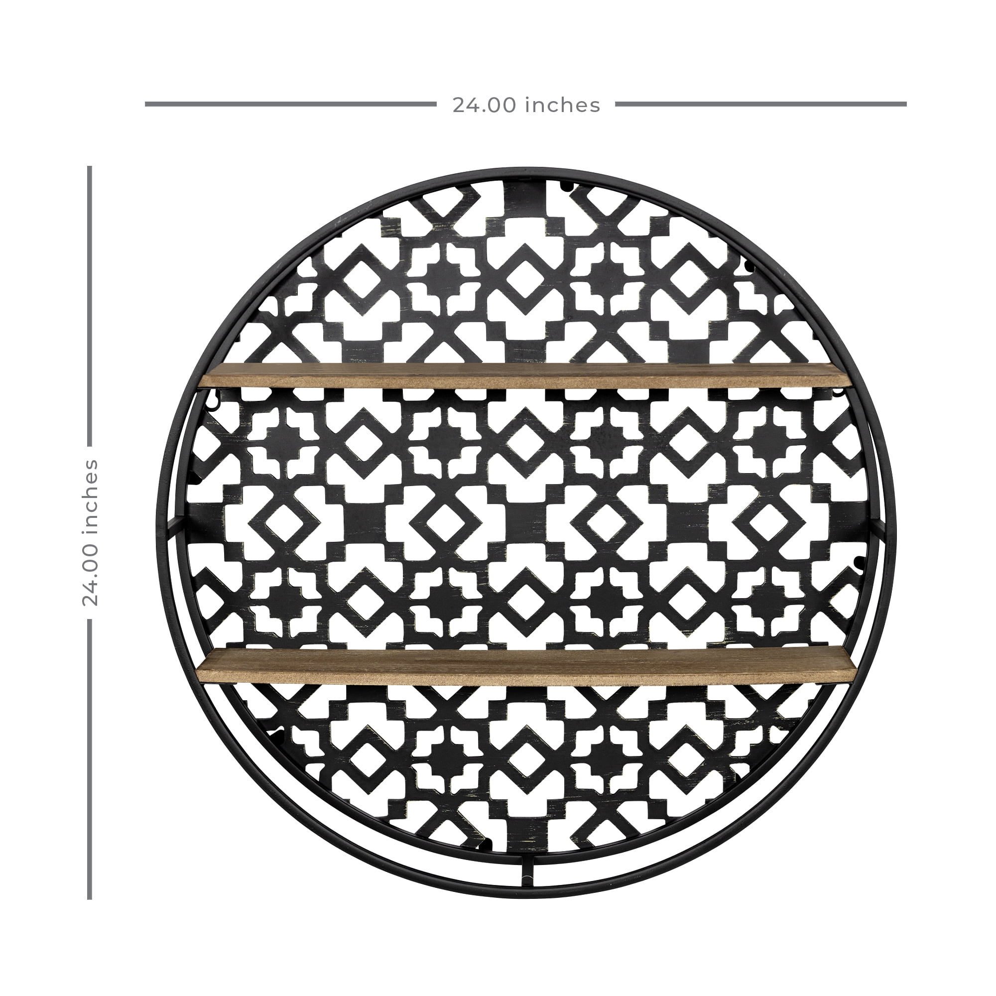 Stratton Home Decor Oversized Decorative Boho Wall Shelf - Walmart.com