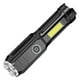 thumbnail image 2 of Linterna LED, recargable, impermeable, pequeñas linternas negras, altos lateral COB para acampar, policía, coche de DYNWAVEMX Linterna recargable, 2 of 8