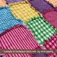 thumbnail image 4 of 40+ Bright Multi-Color Homespun Cotton 6" x 6" Precut Quilt Squares Charm Pack by JCS Fabric, 4 of 6