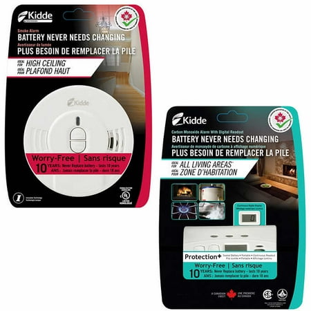 Kidde 10 Year Battery Operated Smoke Alarm And Carbon