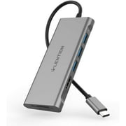 LENTION USB C Hub with HDMI,3 USB 3.0,SD Card Reader Multi-Port Adapter Compatible MacBook,Windows,Chrome(C34,Gray)