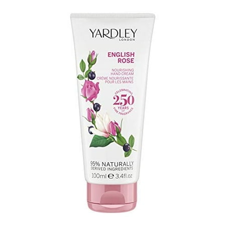 Yardley Of London English Rose Crème Nourrissante pour les Mains pour Femmes, 3,4 Onces Liquides
