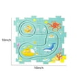 thumbnail image 3 of SIYTUAU Blue Vehicle Assembly Puzzle Diy Building Set 4 Slide Cars Construction Activity Track Pathway Creation Play Learning Toy Blue, 3 of 8