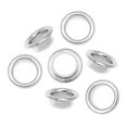 thumbnail image 1 of Silver Plated Round Grommets - Fits 4mm Bead Holes (100), 1 of 2