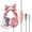 Pink, variant on LEHOZIHEQ Lightweight Gaming Headset with Cat Ears, Wired Over Ear Headphones with Mic, Stereo Surround Sound, Self-Adjusting Headband