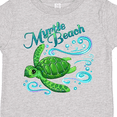 thumbnail image 4 of Inktastic Myrtle Beach Cute Sea Turtle with Waves and Bubbles Boys or Girls Toddler T-Shirt, 4 of 5