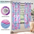 thumbnail image 5 of Seamless Bright Pattern with Pink Joysticks Blackout Curtains Thermal Insulation 63 inch Grommet for Bedroom Living Room Bathroom Kitchen Windows 2 Pack, 5 of 6