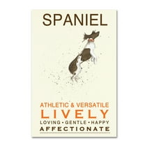 Trademark Fine Art 'Spaniel Print' Canvas Art by Michelle Campbell